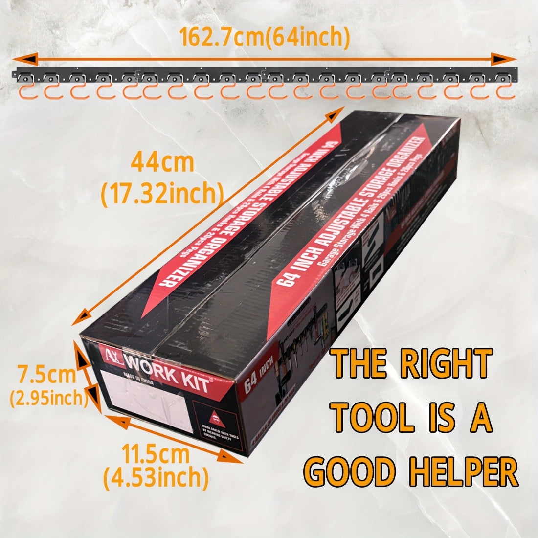 20pcs Adjustable Rack Wall Mounted Tool Organizer by Snagg A Rack