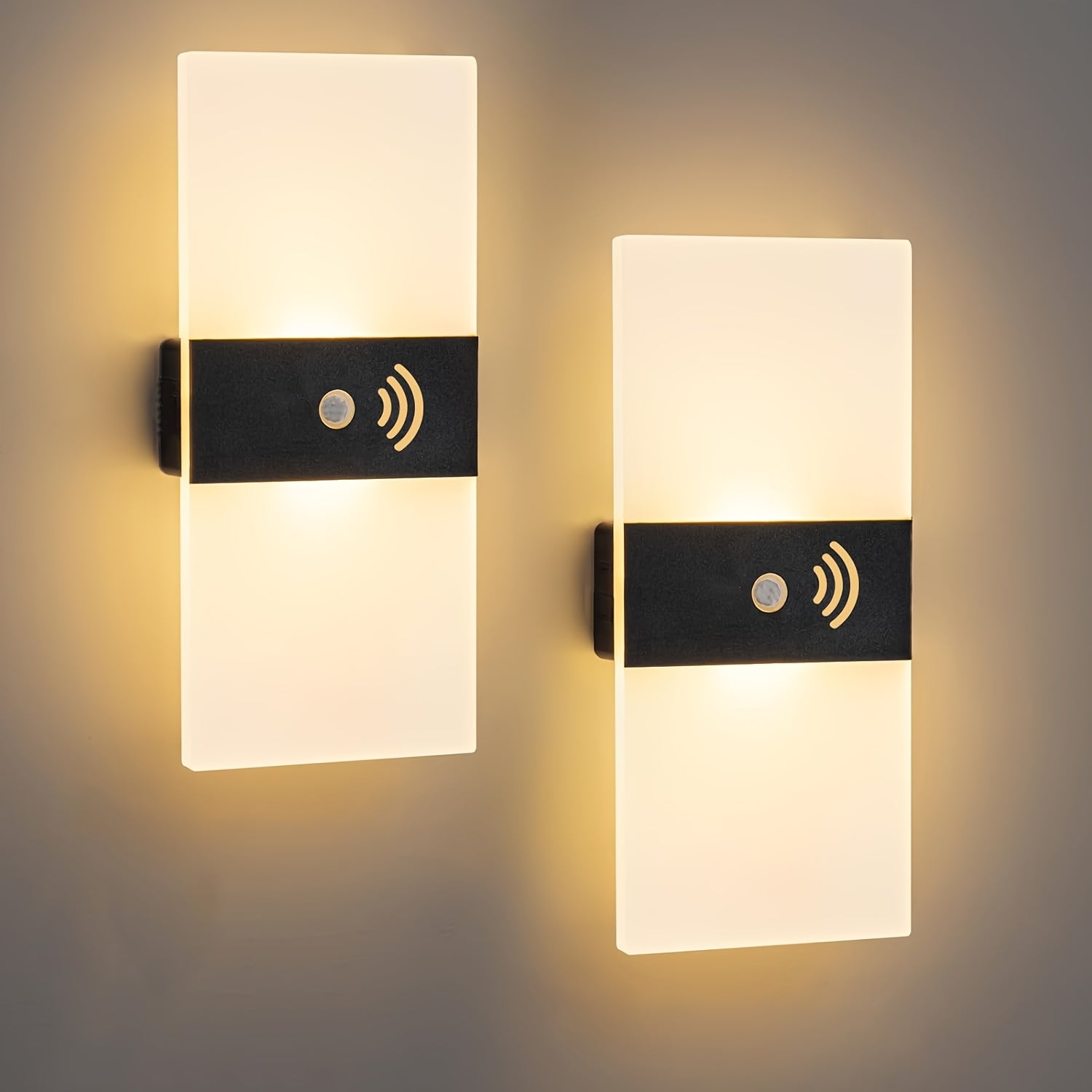 2pcs Rechargeable Magnetic Night Lights by Snagg A Wall Light