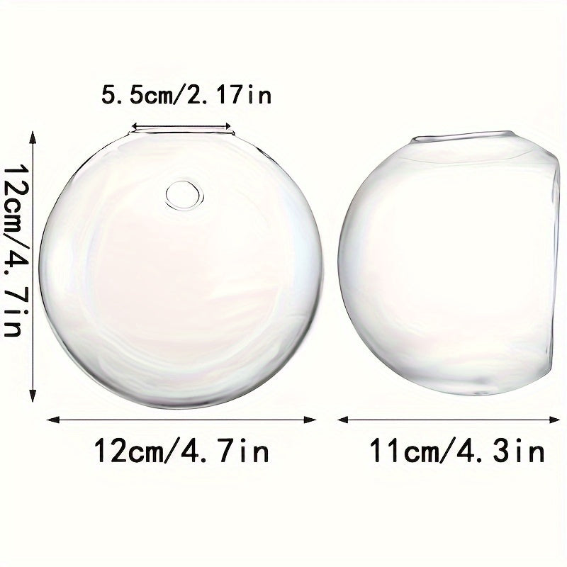 6pcs Glass Hanging Flower Vases – 4.7" by Snagg A Wall Planter