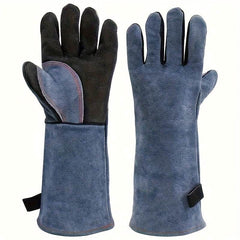 4 x Pair Genuine Leather Welding Gloves - SnaggIt