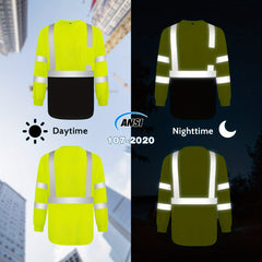 3 Pack High Visibility Safety Shirts by Snagg A Safety Shirt