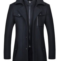 Men’s Autumn/Winter Double-Breasted Tweed Coat by Snagg A Coat