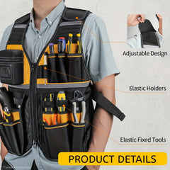 Adjustable Electrician Tool Vest by Snagg A Tool Vest
