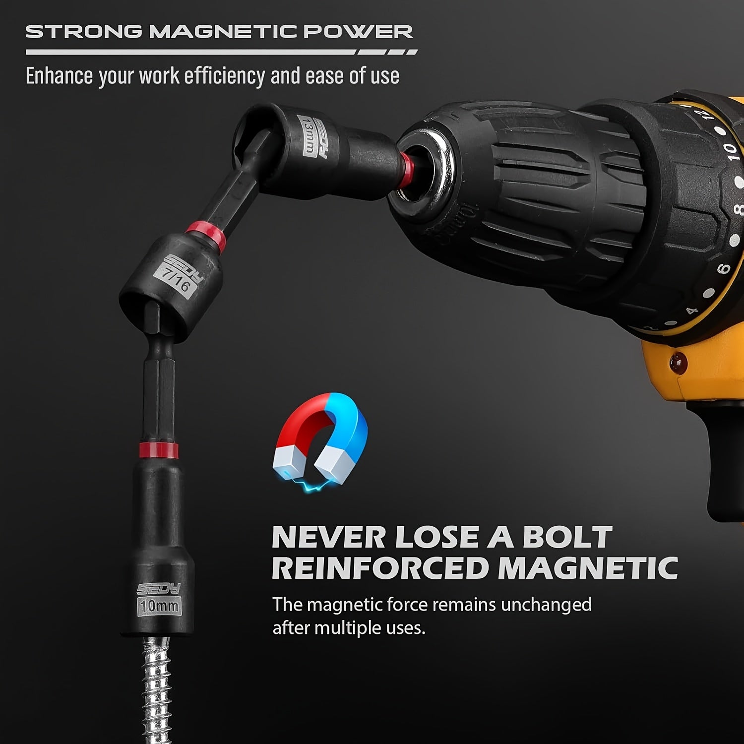 80pcs Magnetic Impact Nut Driver Set