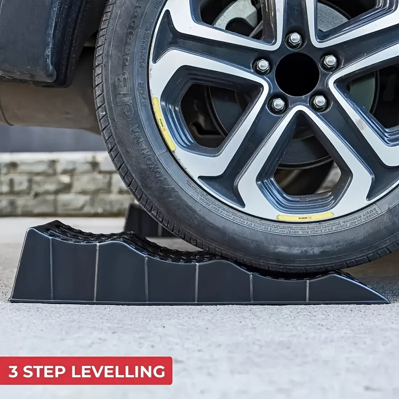 3 Step Ramp System with 3 Ton Load Capacity by Snagg A Wheel Chock