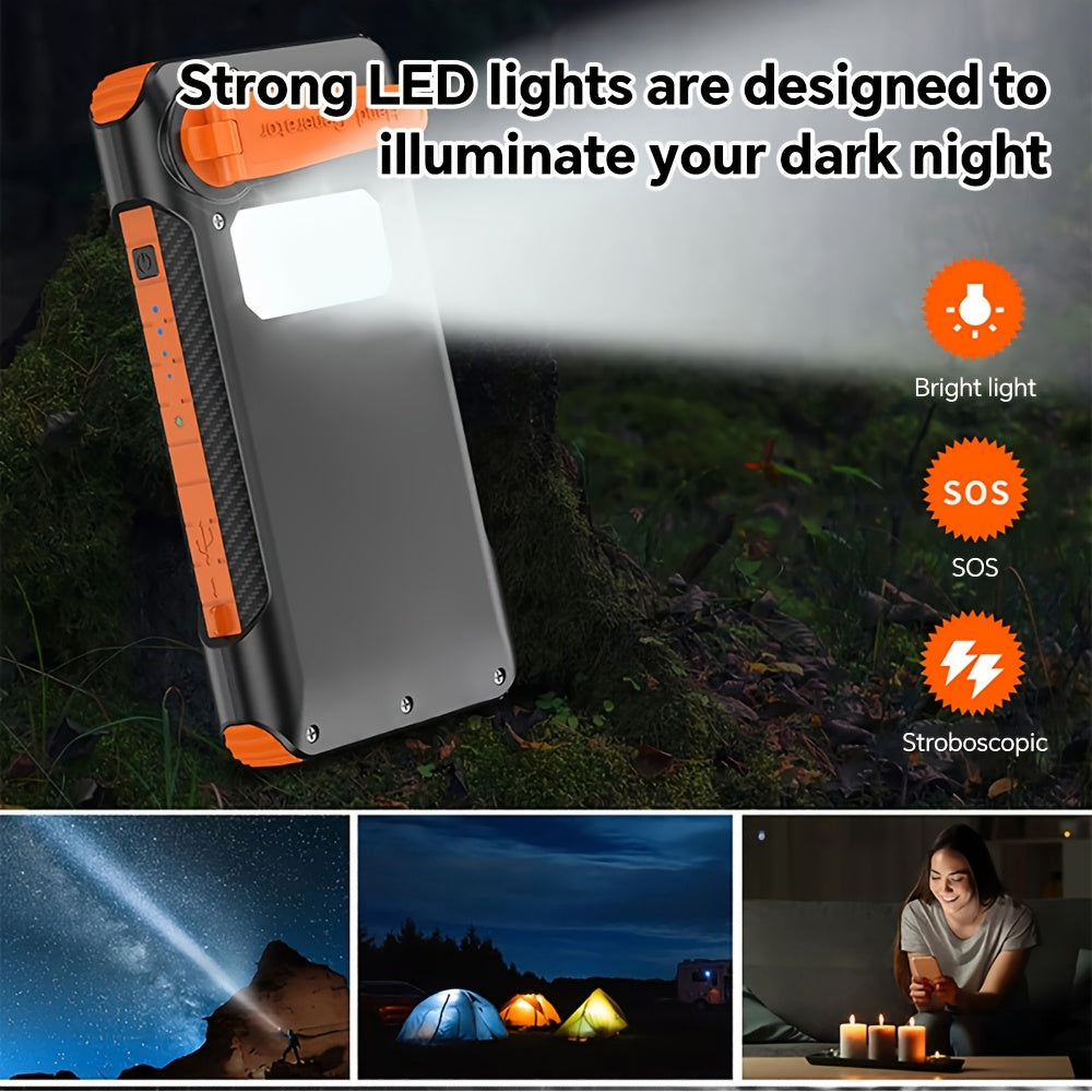 43800mAh Solar Power Bank with Built-in Charging Cable by Snagg A Power Bank