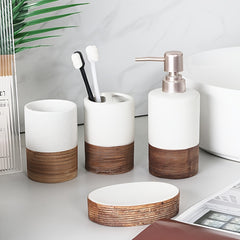 4 Piece Ceramic Bathroom Set by Snagg A Bathroom Set