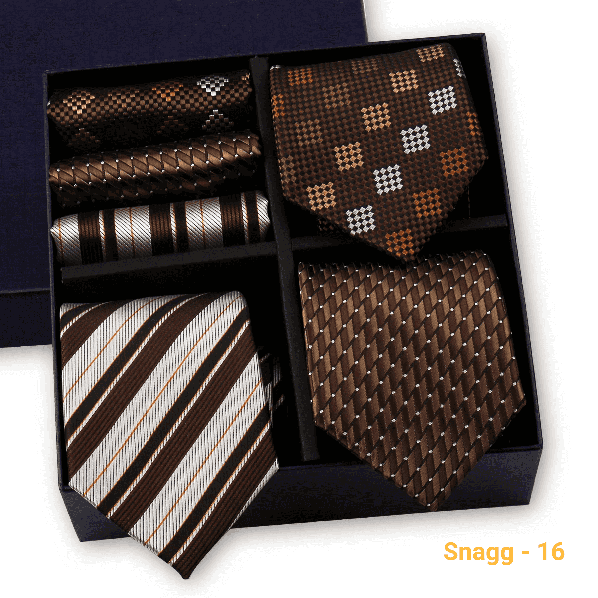 Formal Men’s Tie Collection — 3 Luxury Neckties & Handkerchiefs - GL-01 - Others In Fashion