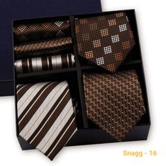 Formal Men’s Tie Collection — 3 Luxury Neckties & Handkerchiefs - GL-01 - Others In Fashion
