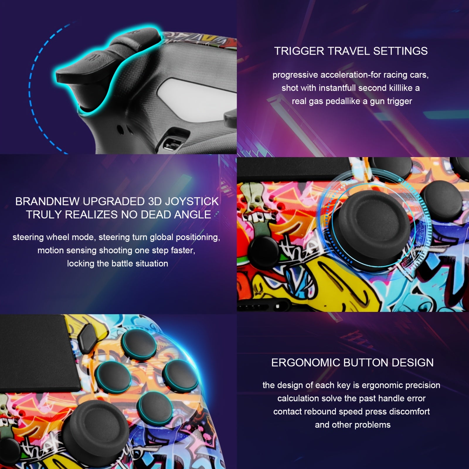 Wireless Game Controller Compatible With PS3, PS4 & PC by Snagg A Game Controller