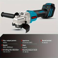 125mm Brushless Electric Angle Grinder
