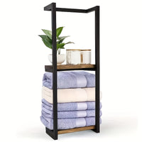2 Layer Iron Wall-Mounted Towel Rack by Snagg A Rack