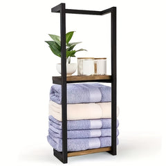2 Layer Iron Wall-Mounted Towel Rack by Snagg A Rack