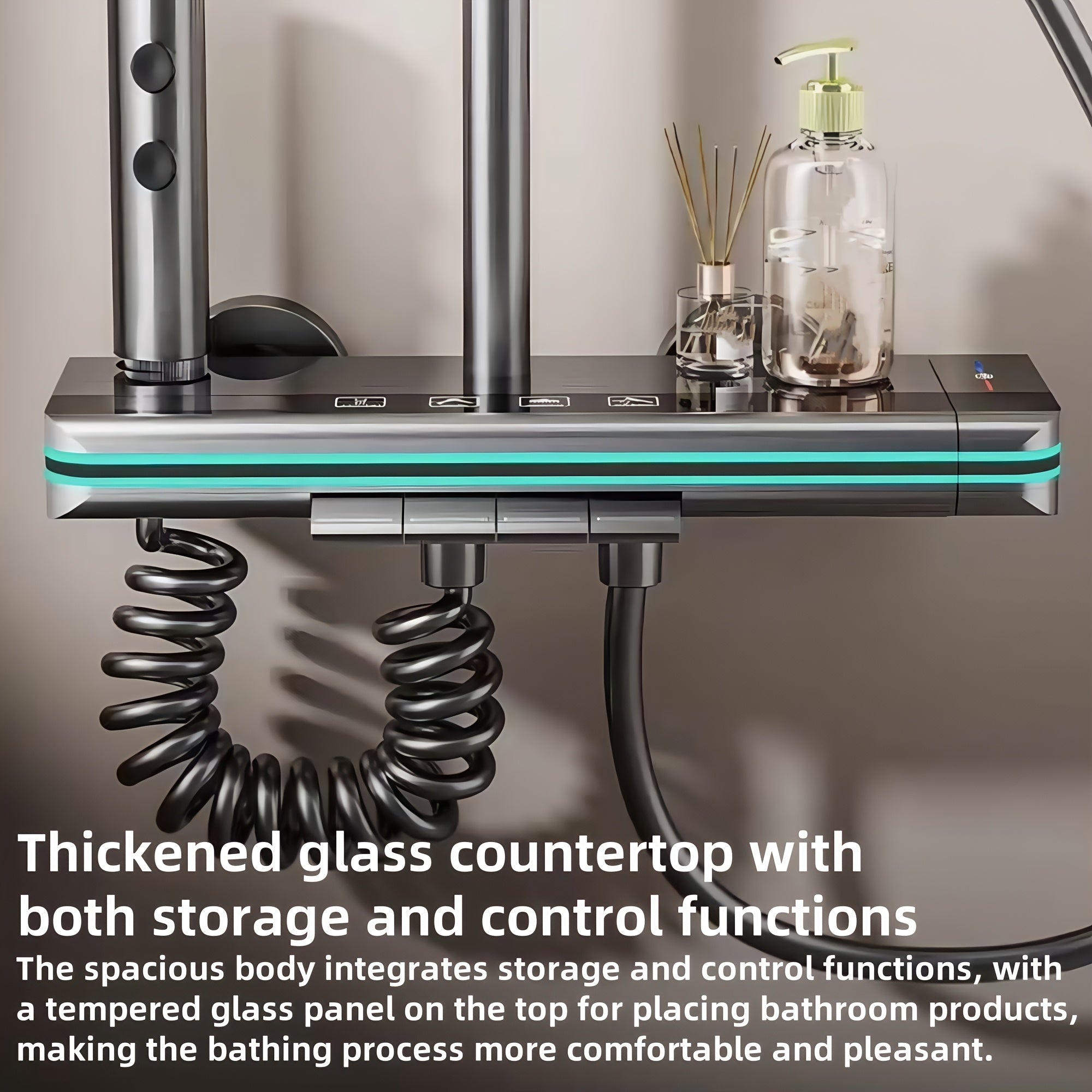 Luxury Rainfall Shower System by Snagg A Shower Head