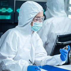 5 Pack Disposable Coveralls with Hood by Snagg A Coverall