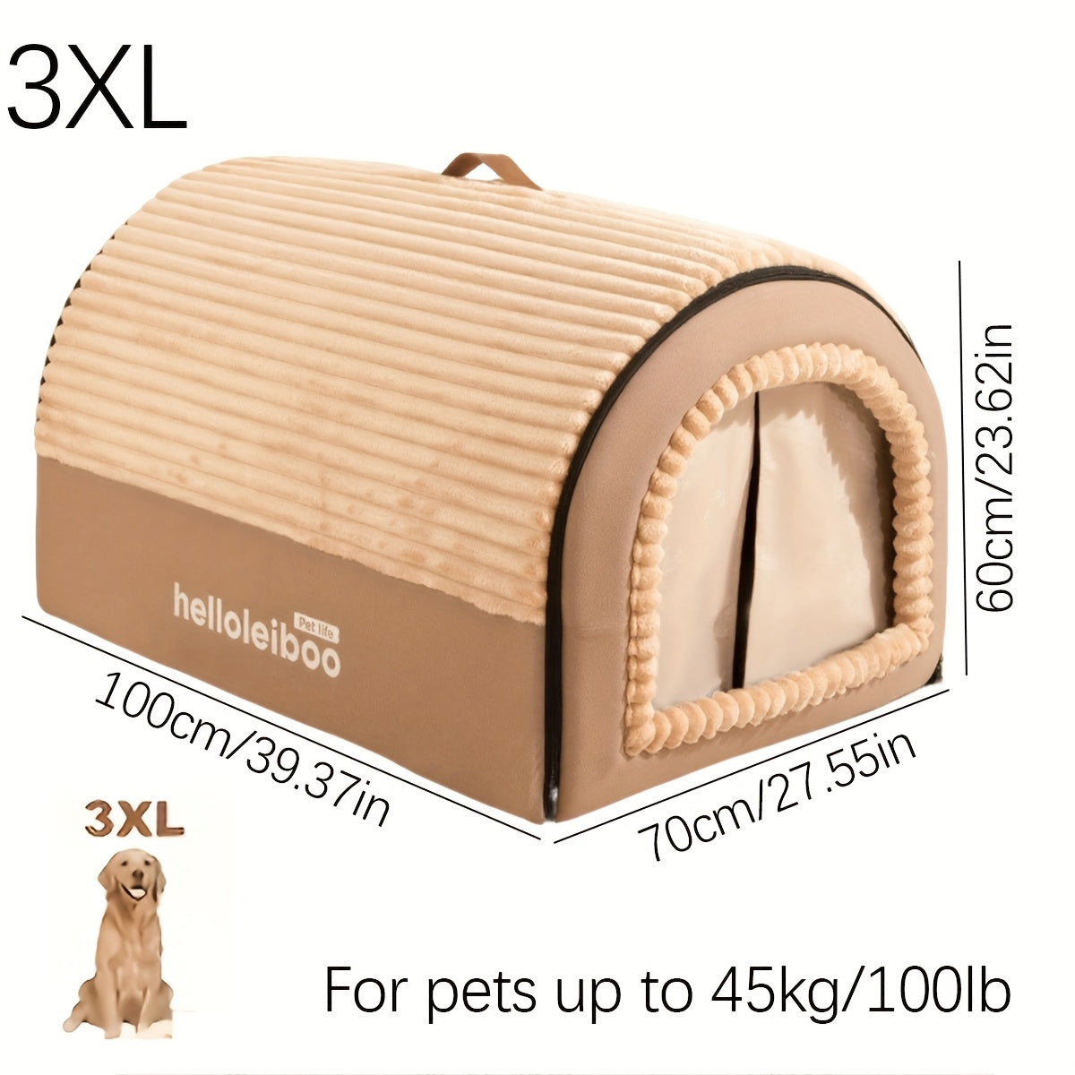 Soft Sanctuary Enclosed Dog & Cat Bed by Snagg A Cave