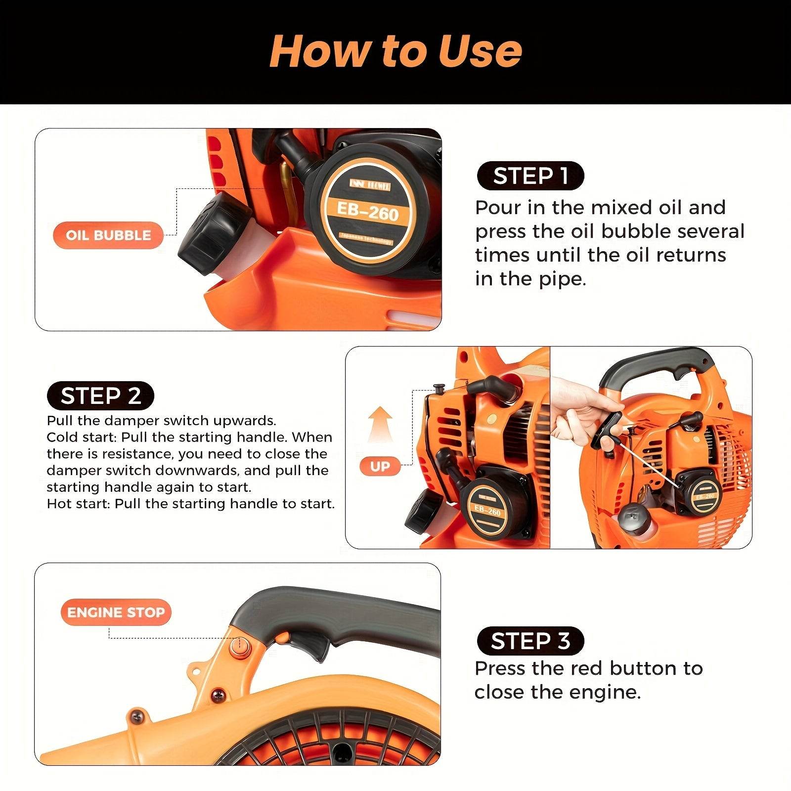2-Stroke Engine High-Intensity Gasoline Blower - SnaggIt