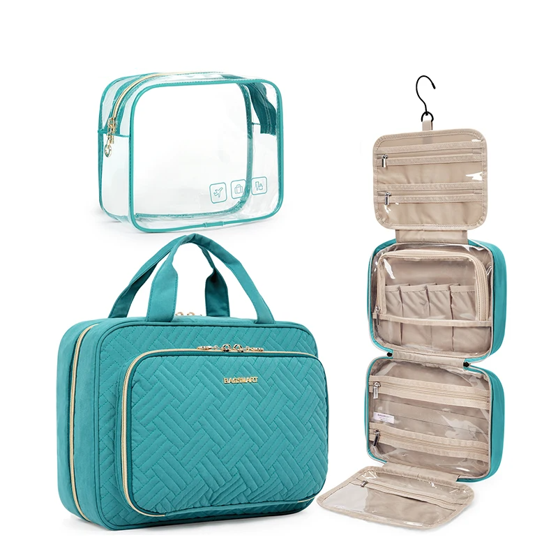 2-Piece Multifunction Makeup & Cosmetic Bag Set – Large Capacity Portable Travel Organiser for Women