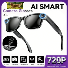 W610 AI Smart Glasses – 8MP HD Camera with 100+ Language Translation
