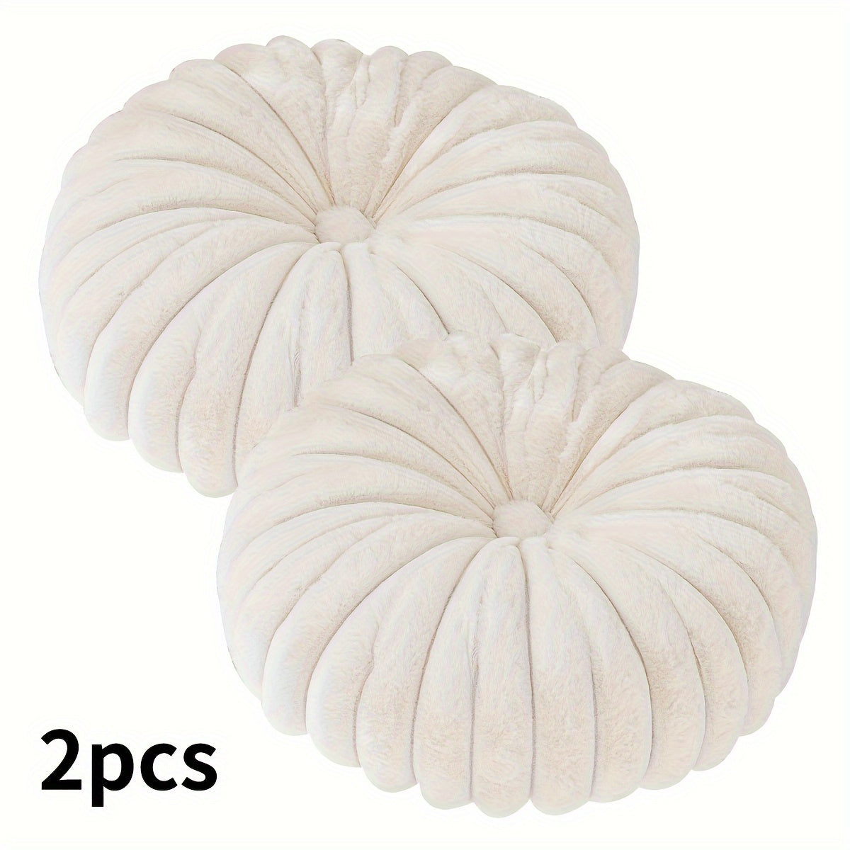 2pcs Plush & Cozy Round Throw Pillows by Snagg A Cushion