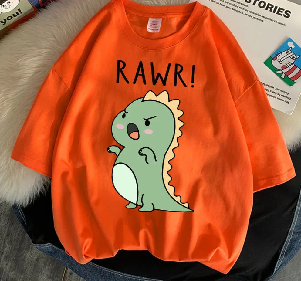 " Rawr! Dinosaur" Tee Soft Everyday Streetwear T - SnaggIt
