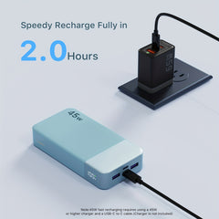 45W Fast-Charge Power Bank - 20,000mAh High Capacity