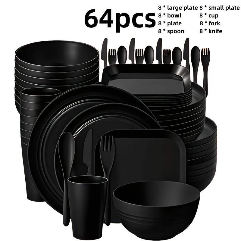 32/64pcs Lightweight Kitchen Tableware Set by Snagg A Dinnerware