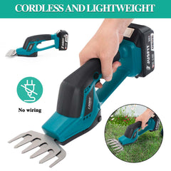JUSFIT 2-in-1 Cordless Hedge & Grass Trimmer