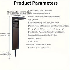 2 Pack Adjustable Warm/Cool White LED Solar Path Lights by Snagg An Outdoor Light