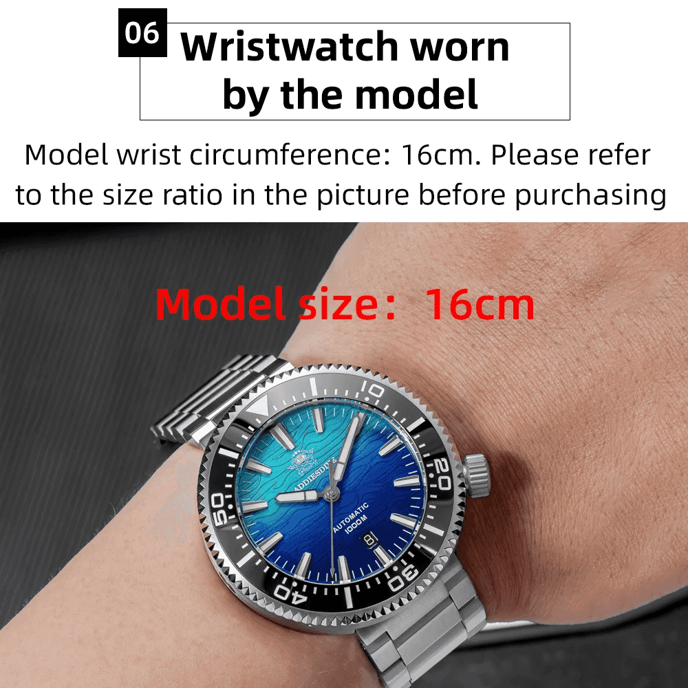 Automatic Classic Diver’s Watch – Sapphire Crystal Ceramic Bezel BGW9 Luminous “Fire Cloud” Dial - Men’s Watches