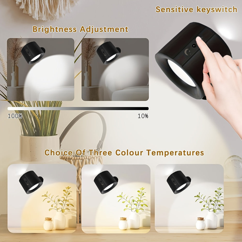 4 pcs USB Rechargeable LED Wall Sconces by Snagg A Wall Light