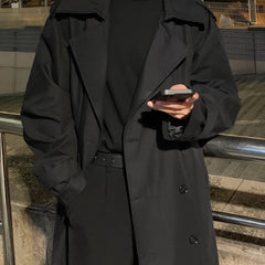 Men’s Double-Breasted Trench Coat with Belt by Snagg A Coat