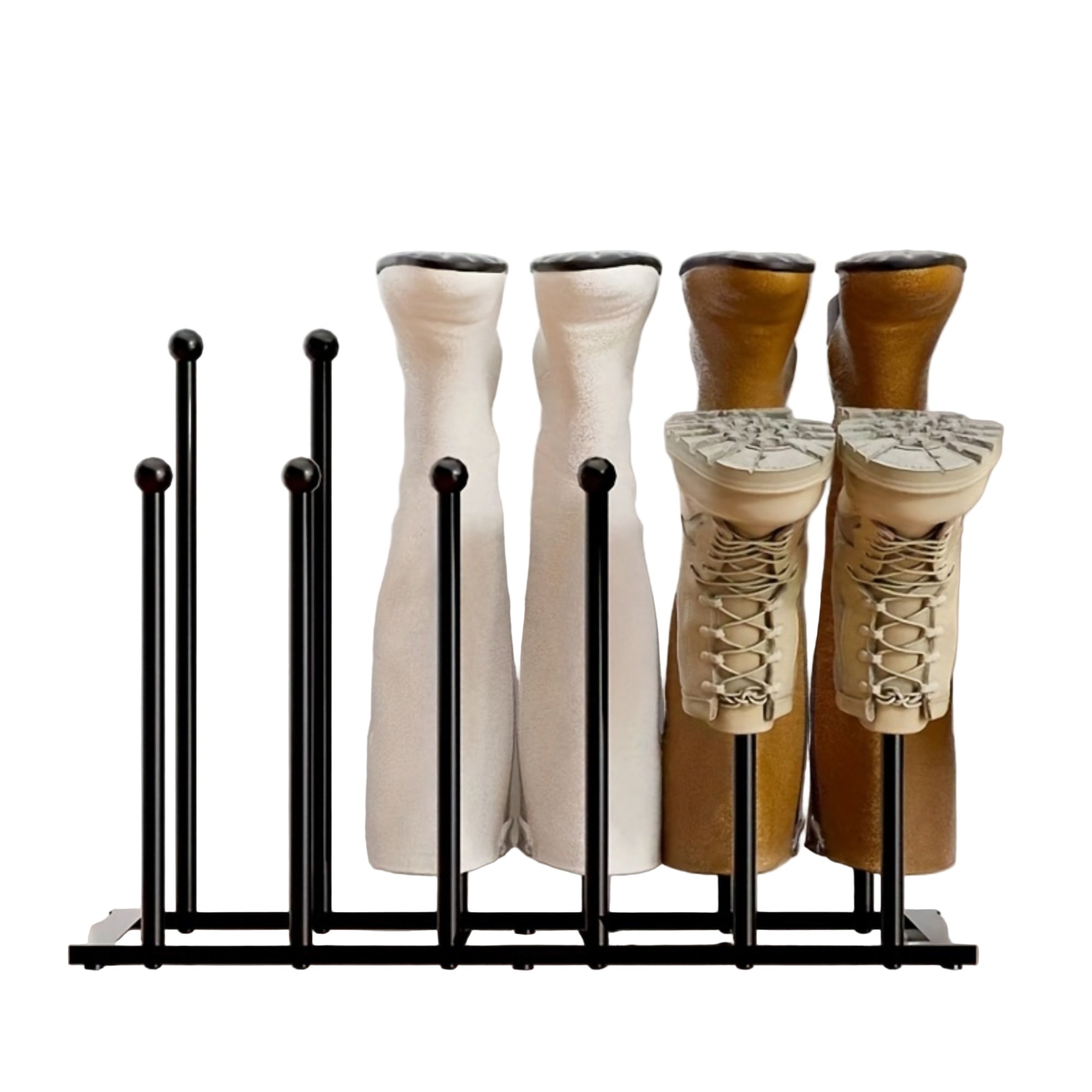 12pcs Metal Boot Rack Storage Stand for 6 Pairs by Snagg A Rack