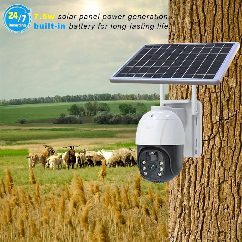 2 Pack 4MP Solar Powered Security Cameras by Snagg An Outdoor Camera