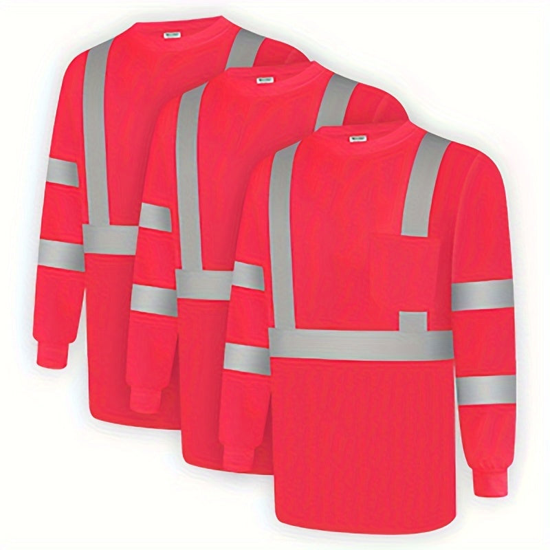 3 Pack High Visibility Safety Shirts by Snagg A Safety Shirt