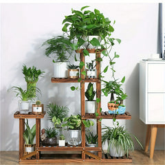 6 Tier Wooden Plant Stand Rack by Snagg A Rack