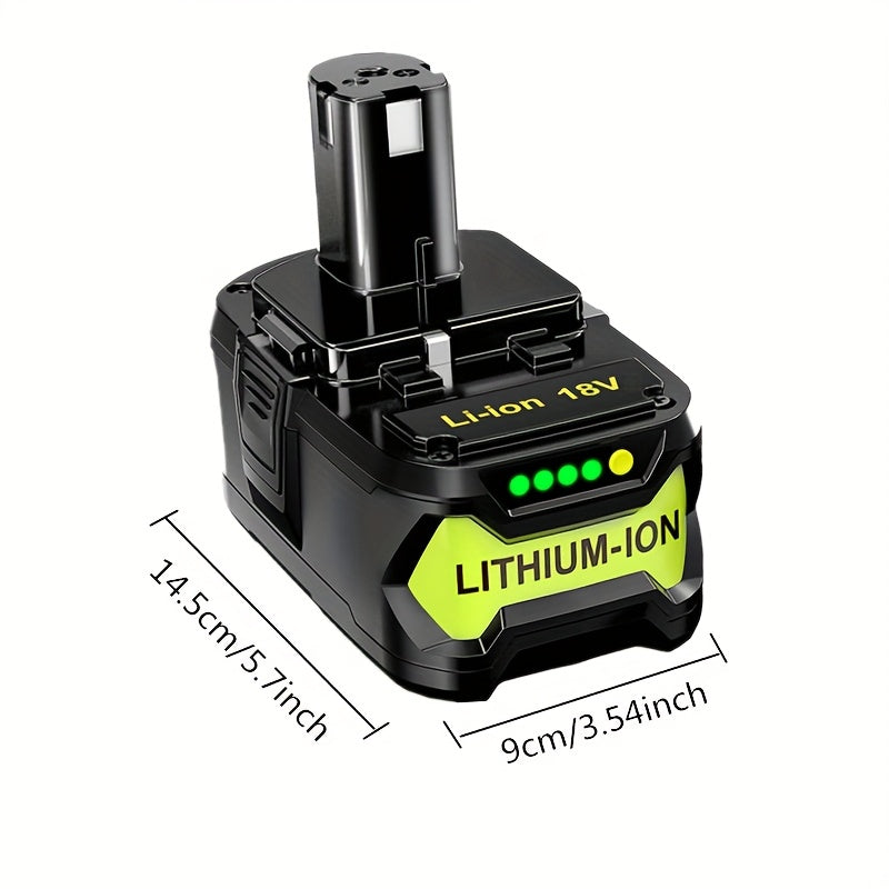 8.0Ah High-Capacity Replacement Battery for Ryobi 18V ONE+