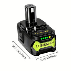 8.0Ah High-Capacity Replacement Battery for Ryobi 18V ONE+