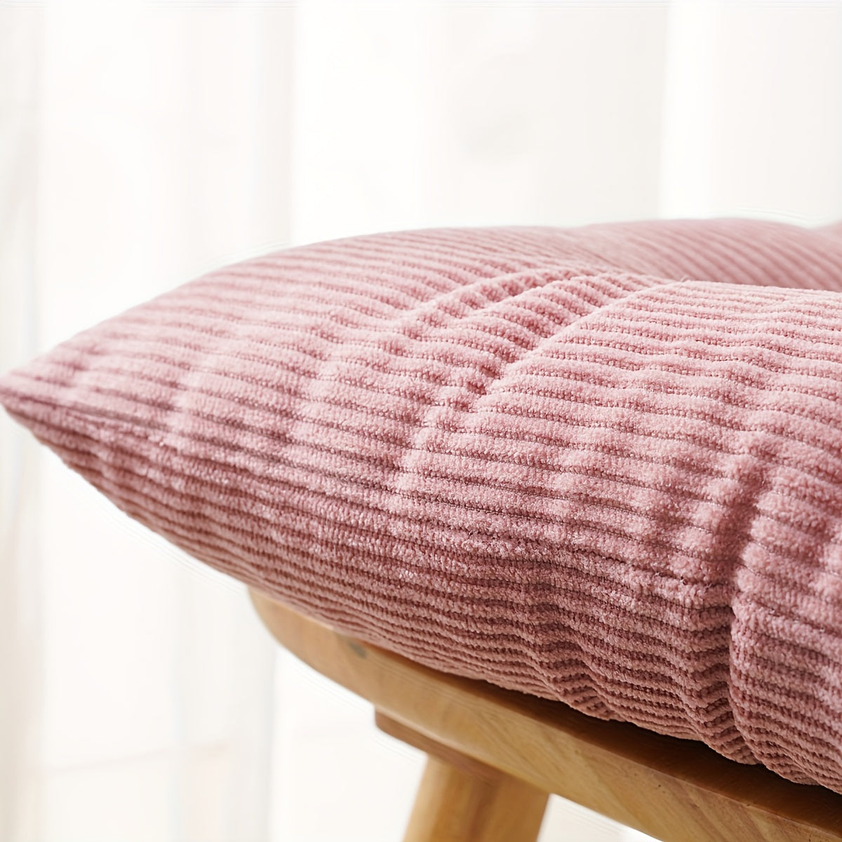 Classic Washable Polyester Chair Pads with Ties – 4 Pack by Snagg A Cushion