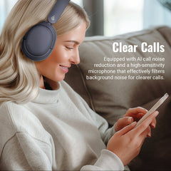 Wireless ANC Headphones | Over-Ear Bluetooth Headset (45H Playtime, Fast Charging) by Snagg A Headphone