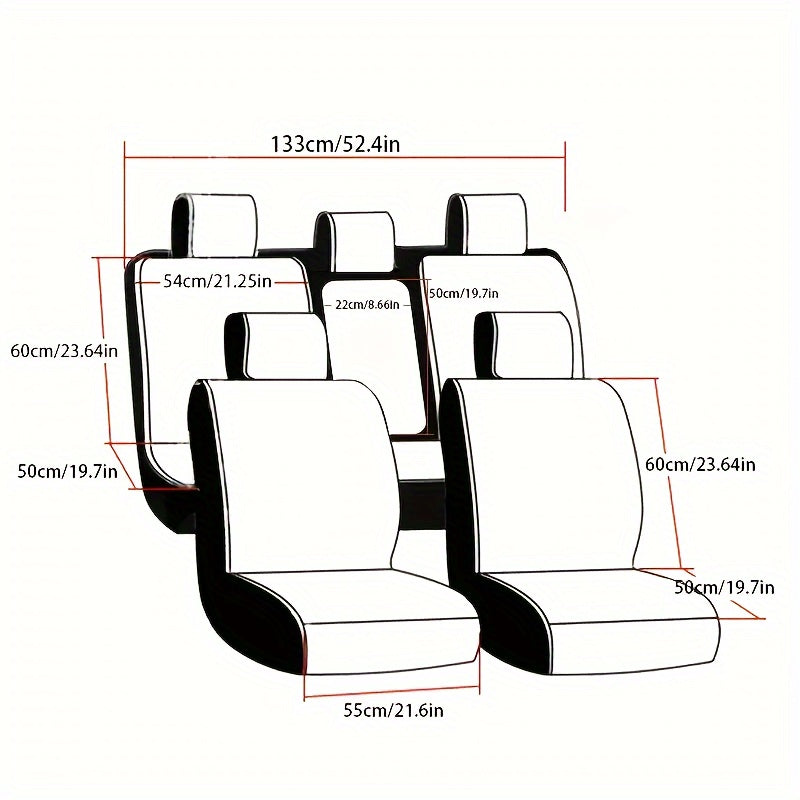 5 Seater Full Coverage Car Seat Covers by Snagg A Seat Cover