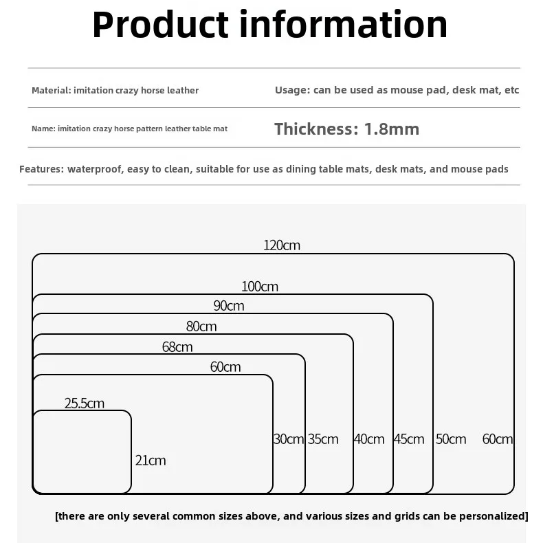 Large Waterproof PU Leather Desk Pad for Computer, Laptop & Keyboard Setup by Snagg A Mouse Pad