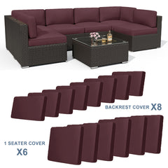 Outdoor Sofa Cushion Cover Set by Snagg A Cushion Cover