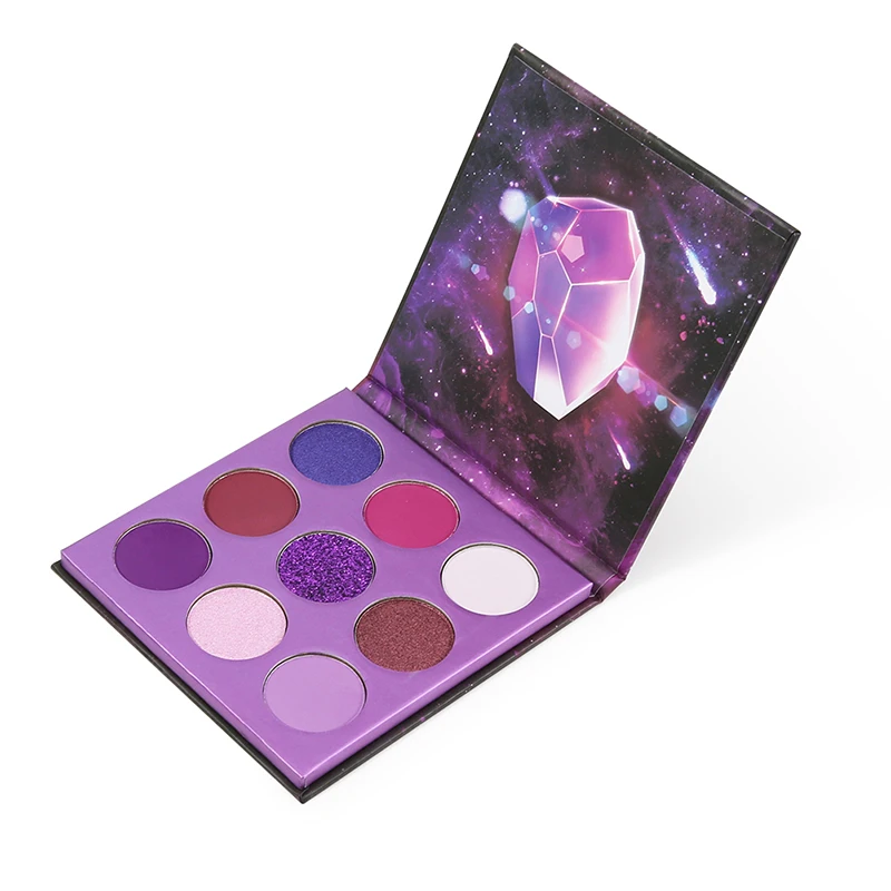 Gemstone Inspired 9 -Color Artistry Palette – High-Pigment Matte, Shimmer & Metallic Shadow Collection
