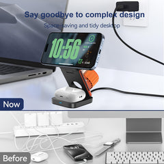 3 in 1 Magnetic Wireless Charging Stand