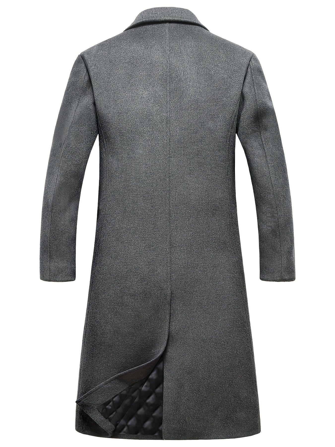 Stylish Wool Blend Men’s Retro Long Coat by Snagg A Coat