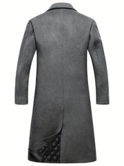 Stylish Wool Blend Men’s Retro Long Coat by Snagg A Coat