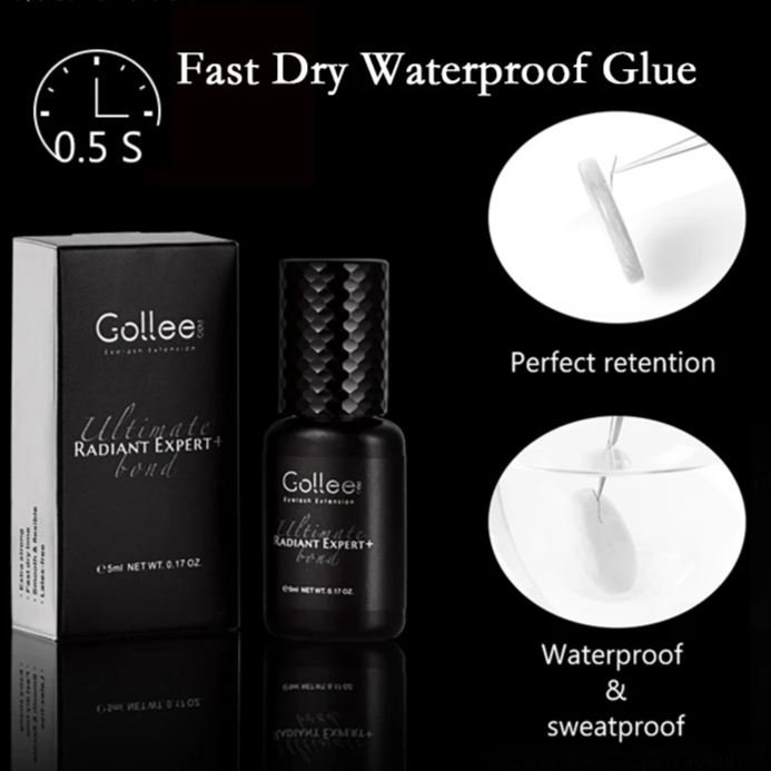 Professional 0.5s Fast Dry Lash Adhesive – Waterproof 8 Week Extreme Retention