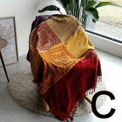 Boho Jacquard Tassel Throw Blanket by Snagg A Throw
