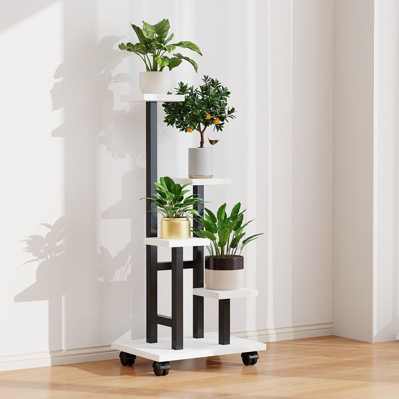 Modern Metal Plant Stand with Wheels by Snagg A Rack